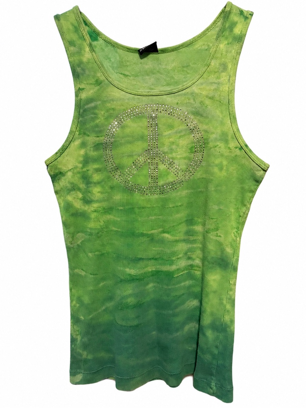Sledge USA Lime Green Ribbed Tank - Large